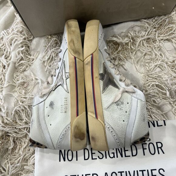 Golden Goose Mid Star Drummed Leather 38 NEW - Picture 7 of 15